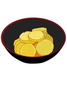 Radish pickles Stock Illustration