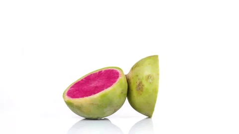 Radish rotating on white background. 4k resolution Stock Footage 171656008
