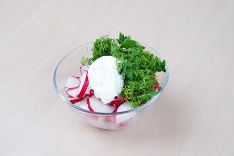 Radish salad Stock Photos