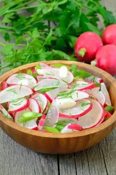 Radish salad Stock Photos