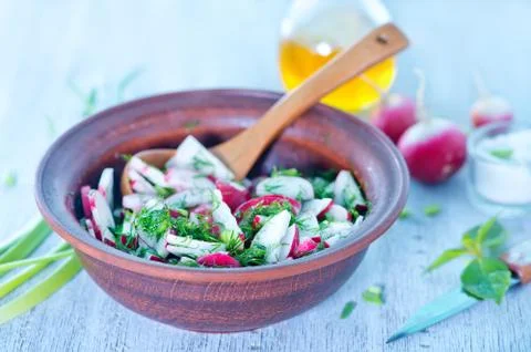 Radish salad Stock Photos