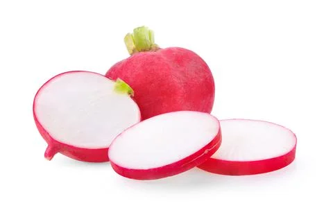 Radish on white background Stock Photos
