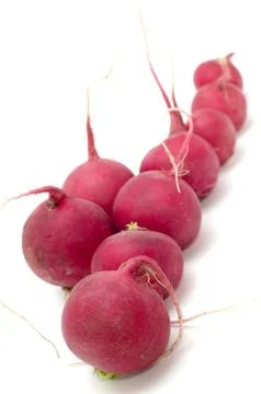 Radish on white Stock Photos