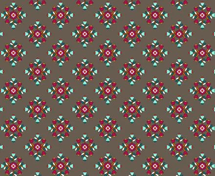 Raditional Indian Paisley pattern on background. allover pattern Ilustração Stock