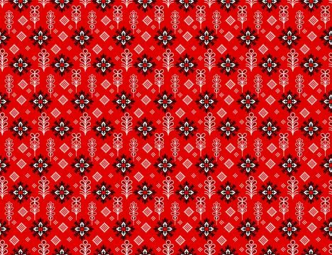 Raditional Indian Paisley pattern on background. allover pattern Stock Illustration