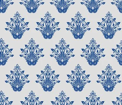 Raditional Indian Paisley pattern on background. allover pattern 스톡 일러스트