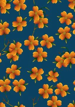 Raditional Indian Paisley pattern on background. allover pattern Stock Illustration