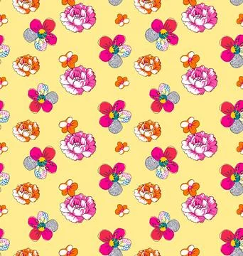 Raditional Indian Paisley pattern on background. allover pattern Ilustração Stock