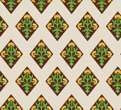 Raditional Indian Paisley pattern on background. allover pattern Stock Illustration