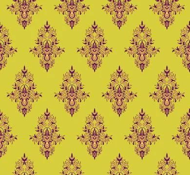 Raditional Indian Paisley pattern on background. allover pattern Ilustração Stock