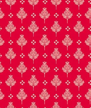 Raditional Indian Paisley pattern on background. allover pattern Stock Illustration