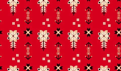 Raditional Indian Paisley pattern on background. allover pattern Stock Illustration