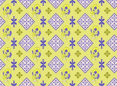 Raditional Indian Paisley pattern on background. allover pattern 스톡 일러스트