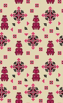 Raditional Indian Paisley pattern on background. allover pattern Ilustração Stock