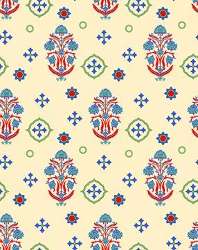 Raditional Indian Paisley pattern on background. allover pattern 스톡 일러스트