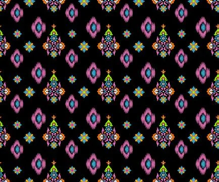 Raditional Indian Paisley pattern on background. allover pattern Stock Illustration