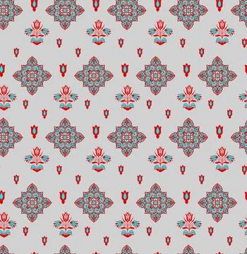 Raditional Indian Paisley pattern on background. allover pattern 스톡 일러스트