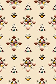 Raditional Indian Paisley pattern on background. allover pattern Stock-Illustration