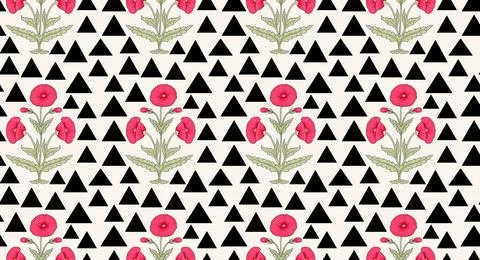 Raditional Indian Paisley pattern on background. allover pattern Stock-Illustration