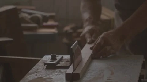Raditional Woodworking Craftsmanship in Action Stock Footage 316648618