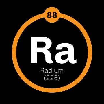Radium chemical element Stock Illustration