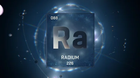 Radium as Element 88 of the Periodic Tab... | Stock Video | Pond5