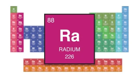 Radium Element 88 of the periodic table Stock Footage 343965067