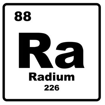 Radium element icon Stock Illustration