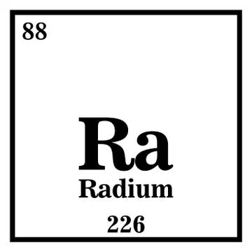 Radium Periodic Table of the Elements Vector illustration eps 10 스톡 일러스트