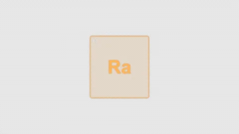 Radium Ra Periodic Table Element Tile Clean No Text Animation Video Overlay Alph 動画素材 339366706