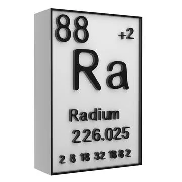 Radium,Phosphorus on the periodic table of the elements on white blackgroun.. イラスト素材