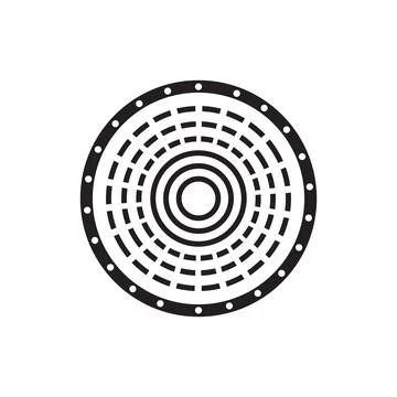 Radius icon logo Stock Illustration