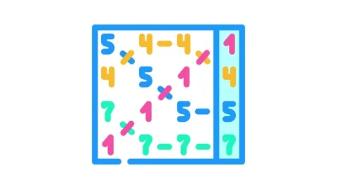 Radix sort algorithm color icon animation Stock-Footage 327265290