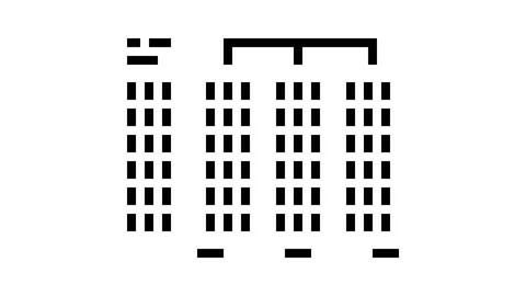 Radix sort algorithm glyph icon animation Stock Footage 326150679