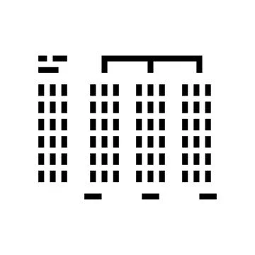 Radix sort algorithm glyph icon vector illustration Stockillustratie