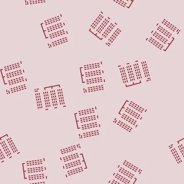 Radix sort algorithm glyph seamless pattern Stock Illustration