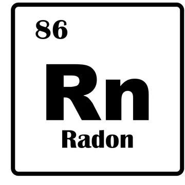 Radon element icon Stock Illustration