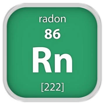 Radon material sign Stock Photos