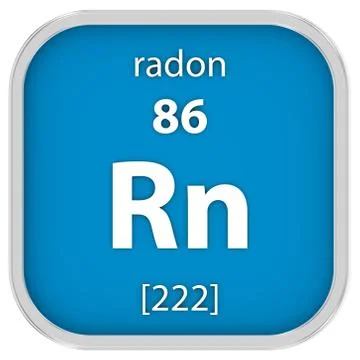 Radon material sign Stock Photos