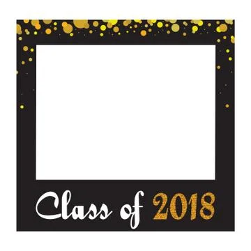 Raduation party vector design elements and photo booth props Stock Illustration