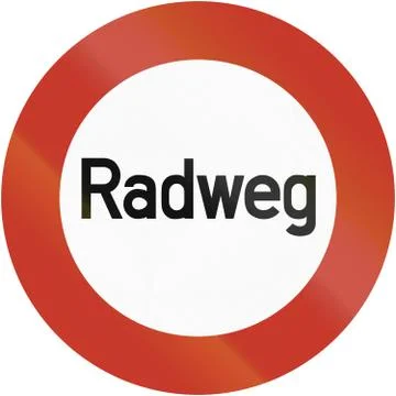 Radweg 1937 Stock Illustration