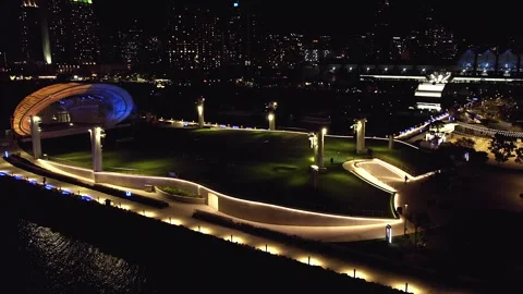 The Rady Shell Symphony Hall on the Harbor in Downtown San Diego, Video stock 262553773