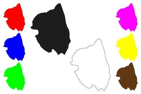 Rae Bareli city (Republic of India, State of Uttar Pradesh) map vector illust Stock Illustration