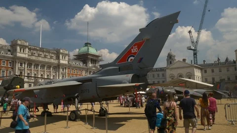 RAF 100 Horse Guards Stock Footage 91897653