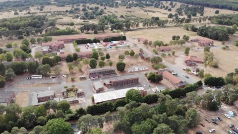 RAF Barnham drone footage. Barnham 16.08.26 Stock Footage 345699702