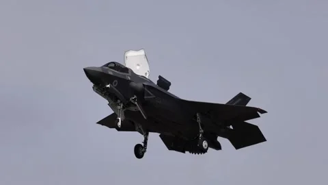 RAF Lockheed Martin F-35B Lightning II Jet Stock Footage 260269584