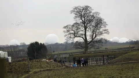 RAF Menwith Hill Stock Footage 98684929