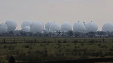 RAF Menwith Hill Stock Footage 98685025