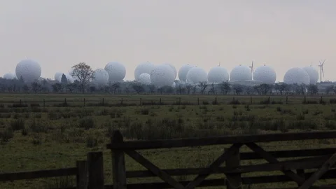 RAF Menwith Hill Stock Footage 98685392