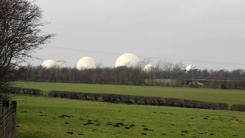 RAF Menwith Hill Stock Footage 98685656